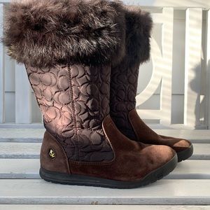 SOLD👢Coach Talen Winter boots Cocoa 6.5